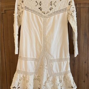 Elegant Lace Dress in Cream